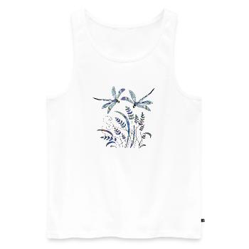 important - Débardeur bio Premium Homme - blanc - Devant - Michal (187cm)