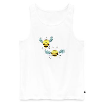 Insectes - Débardeur bio Premium Homme - blanc - Devant - Michal (187cm)