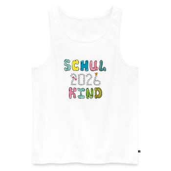 Schoolchild 2026 - Men's Premium Organic Tank Top - white - Front - Michal (187cm)