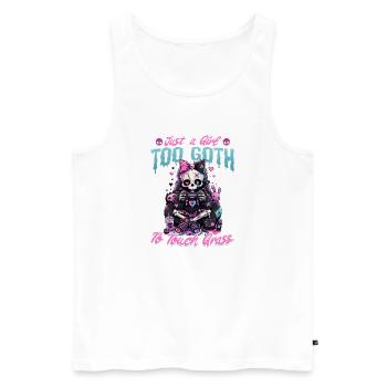 Pastel Goth Soft Goth Gaming Gamer - Men's Premium Organic Tank Top - white - Front - Michal (187cm)