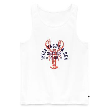 Lobster - Männer Premium Bio Tank Top - Weiß - Vorne - Michal (187cm)
