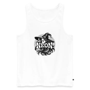 Mystic Witch With Moon And Stars Magical - Men's Premium Organic Tank Top - white - Front - Michal (187cm)