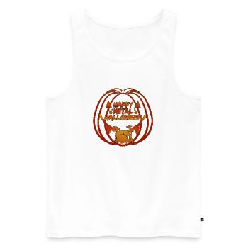 Happy Metal Halloween - Männer Premium Bio Tank Top - Weiß - Vorne - Michal (187cm)