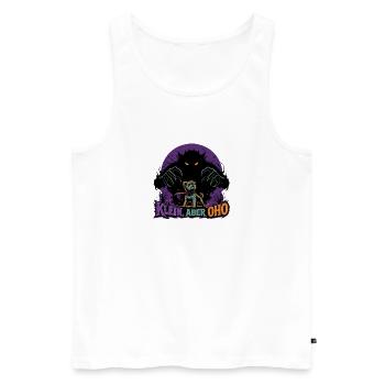 Monster-Wache - Männer Premium Bio Tank Top - Weiß - Vorne - Michal (187cm)