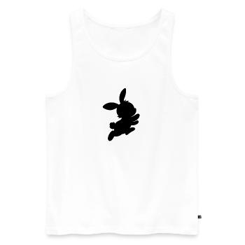 bunny girl - Men's Premium Organic Tank Top - white - Front - Michal (187cm)