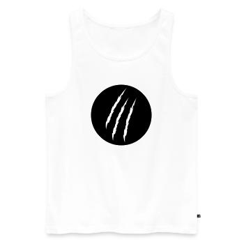 Krallen - Männer Premium Bio Tank Top - Weiß - Vorne - Michal (187cm)