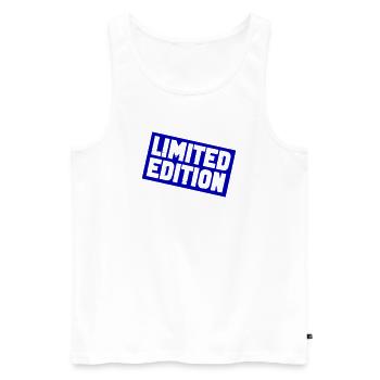 Limitierte Sternedition Druck - Männer Premium Bio Tank Top - Weiß - Vorne - Michal (187cm)