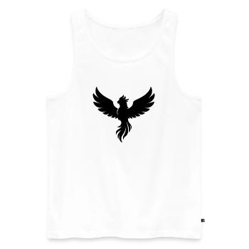 Phoenix - Männer Premium Bio Tank Top - Weiß - Vorne - Michal (187cm)