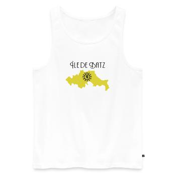 Ile de Batz - Débardeur bio Premium Homme - blanc - Devant - Michal (187cm)