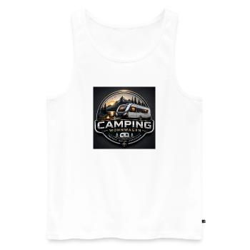New camper“s - Männer Premium Bio Tank Top - Weiß - Vorne - Michal (187cm)