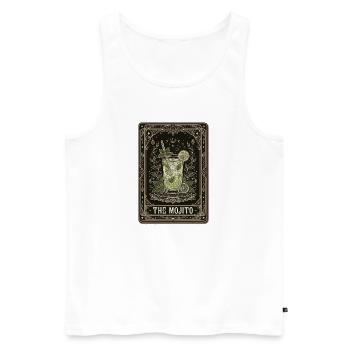 Hen Party Team Mojito Cocktail Bartender - Männer Premium Bio Tank Top - Weiß - Vorne - Michal (187cm)