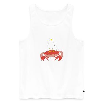 Crabb-n-Gull 2 - Männer Premium Bio Tank Top - Weiß - Vorne - Michal (187cm)