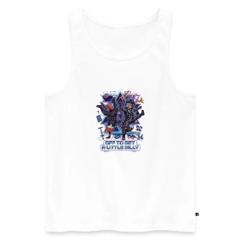 Off To Get A Little Silly - Männer Premium Bio Tank Top - Weiß - Vorne - Michal (187cm)