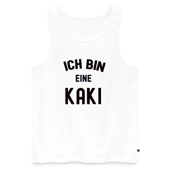 ICH BIN EINE KAKI Karneval Kostüm Kakipflaume Kaki - Männer Premium Bio Tank Top - Weiß - Vorne - Michal (187cm)