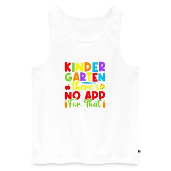 Pre K Teacher No App For That Kindergarten Teacher - Männer Premium Bio Tank Top - Weiß - Vorne - Michal (187cm)