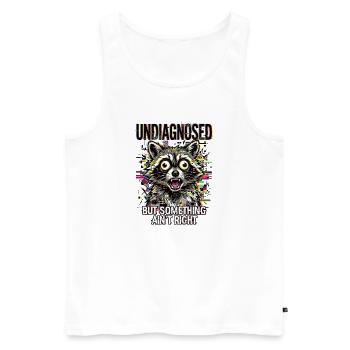 Undiagnosed But Something Ain't Right - Männer Premium Bio Tank Top - Weiß - Vorne - Michal (187cm)