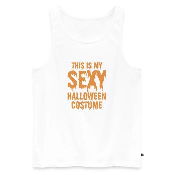 This Is My Sexy Halloween Costume Halloween Party - Männer Premium Bio Tank Top - Weiß - Vorne - Michal (187cm)