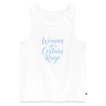 Woman Of A Certain Rage Shirt Für Starke Frauen - Männer Premium Bio Tank Top - Weiß - Vorne - Michal (187cm)