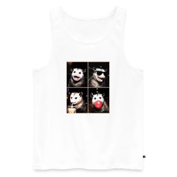 Opossums Opossum - Débardeur bio Premium Homme - blanc - Devant - Michal (187cm)