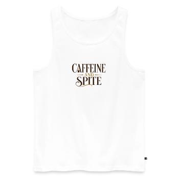 Caféine et rancune - Débardeur bio Premium Homme - blanc - Devant - Michal (187cm)