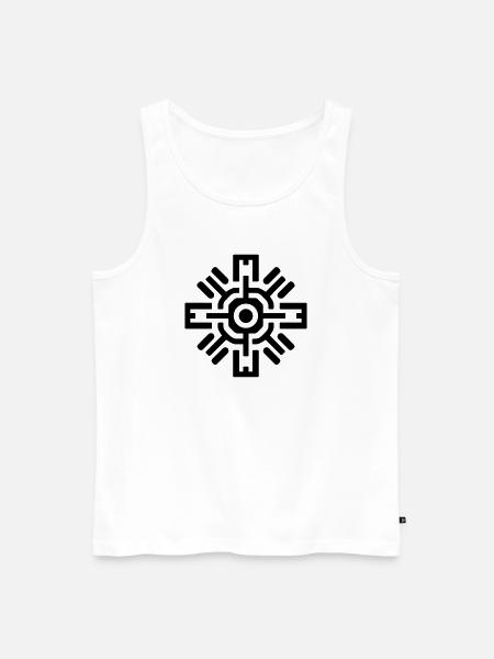 Aztec sun - Men's Premium Organic Tank Top - white