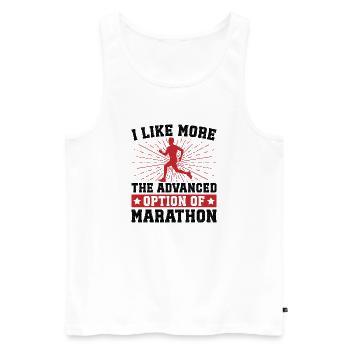 XC Running Gifts - Perfect XC Runner Design Idea - Men's Premium Organic Tank Top - white - Front - Michal (187cm)