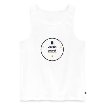 Jardin secret  - Débardeur bio Premium Homme - blanc - Devant - Michal (187cm)