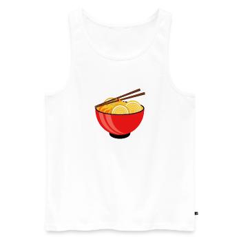 Bowl of ramen - Men's Premium Organic Tank Top - white - Front - Michal (187cm)