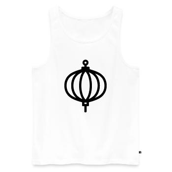 Chinese Lantern - Men's Premium Organic Tank Top - white - Front - Michal (187cm)