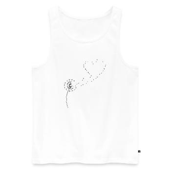 Pissenlit - Débardeur bio Premium Homme - blanc - Devant - Michal (187cm)