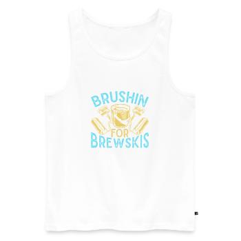 House Painter Dad Unique Gifts - Men's Premium Organic Tank Top - white - Front - Michal (187cm)