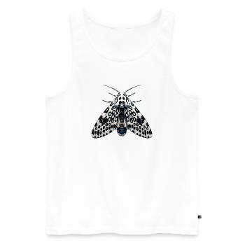 Anime Hypercompe Leoparde Géant - Débardeur bio Premium Homme - blanc - Devant - Michal (187cm)