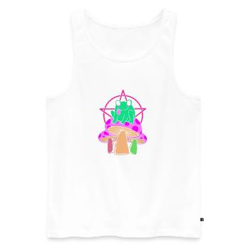 Pastell Gothic - Männer Premium Bio Tank Top - Weiß - Vorne - Michal (187cm)