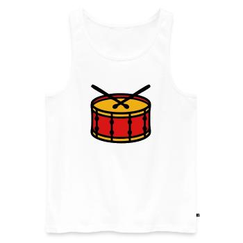 Stadium Drum Ultras Icon - Men's Premium Organic Tank Top - white - Front - Michal (187cm)