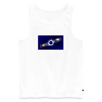 eclipse2026 - Men's Premium Organic Tank Top - white - Front - Michal (187cm)