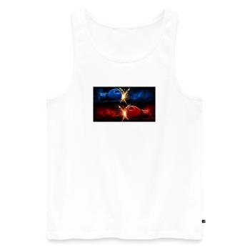  NA UDAR-ON STRIKE - Men's Premium Organic Tank Top - white - Front - Michal (187cm)