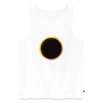 Sonnenfinsternis 2026 - Männer Premium Bio Tank Top - Weiß - Vorne - Michal (187cm)
