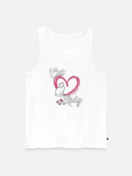 Katzenliebhaberin Katzen Mama Cat Mom Katzenhalter - Männer Premium Bio Tank Top - Weiß