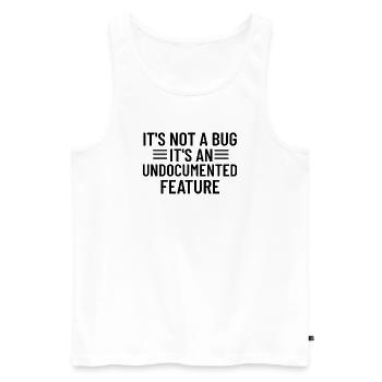 Lustiger Programmierer, Programmierer, Softwareentwickler - Männer Premium Bio Tank Top - Weiß - Vorne - Michal (187cm)