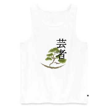 japan Drachen japanisch anime asiatisch - Männer Premium Bio Tank Top - Weiß - Vorne - Michal (187cm)