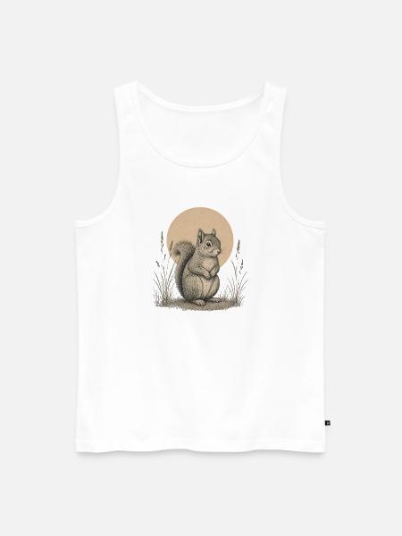 Eichhörnchen - Männer Premium Bio Tank Top - Weiß