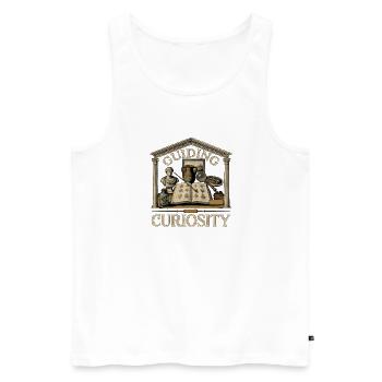 Guiding Curiosity Museum - Männer Premium Bio Tank Top - Weiß - Vorne - Michal (187cm)
