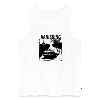 Verschwindungspunkt - Männer Premium Bio Tank Top - Weiß - Vorne - Michal (187cm)