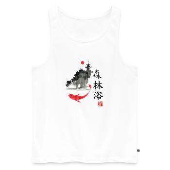 japan Otaku japanisch anime asiatisch - Männer Premium Bio Tank Top - Weiß - Vorne - Michal (187cm)