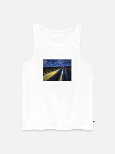 Endloser Weg - Männer Premium Bio Tank Top - Weiß