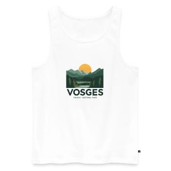 Vosges France National Park - Männer Premium Bio Tank Top - Weiß - Vorne - Michal (187cm)