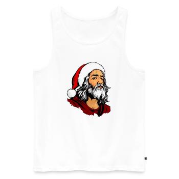 Weihnachten Jesu - Männer Premium Bio Tank Top - Weiß - Vorne - Michal (187cm)