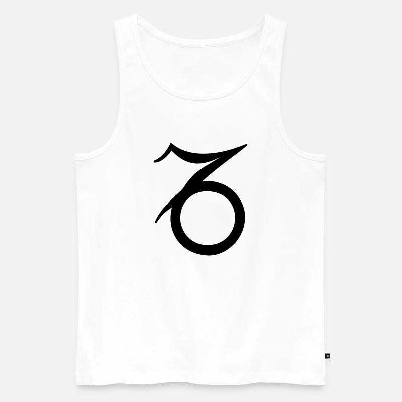 Sternzeichen Steinbock - Männer Premium Bio Tank Top - Weiß