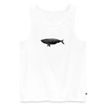 Wal - Balaena glacialis - Glattwal - Männer Premium Bio Tank Top - Weiß - Vorne - Michal (187cm)