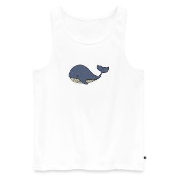 Whale Blue Whale Kids - Men's Premium Organic Tank Top - white - Front - AI Model Male 178 light (178cm)